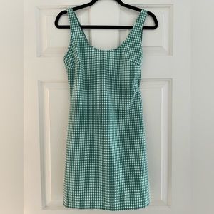 Urban Outfitters green and white plaid dress size small
